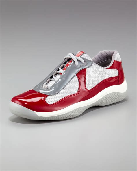 red prada mens sneakers